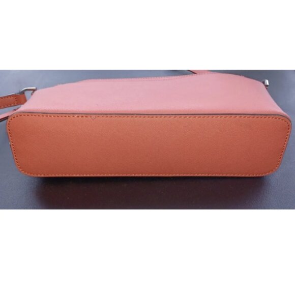 Calvin Klein Crossbody Bag 👛 | 11.5" wide, 7.5" high, 2.75" deep | Coral - Picture 5 of 5